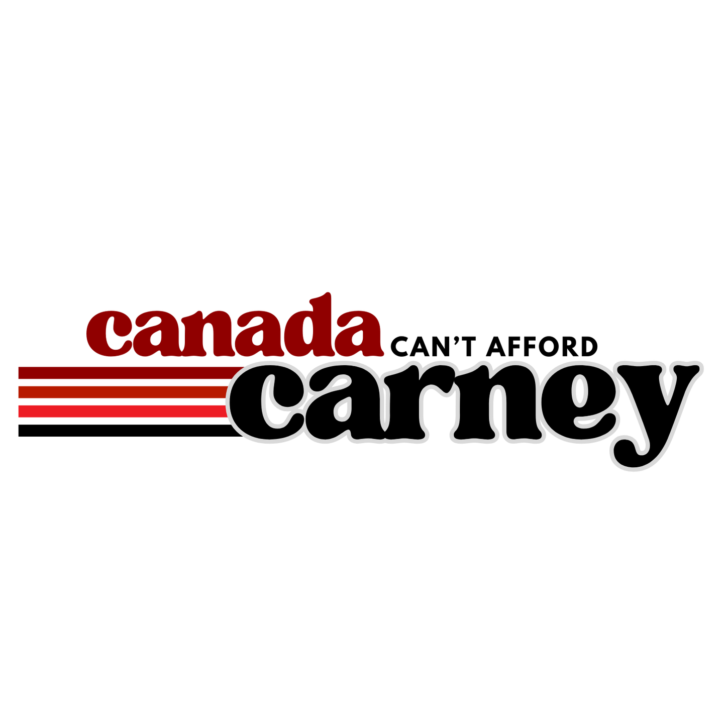 Canada can't afford Carney - Unisex Organic Cotton - On Light Colored Tee 👕