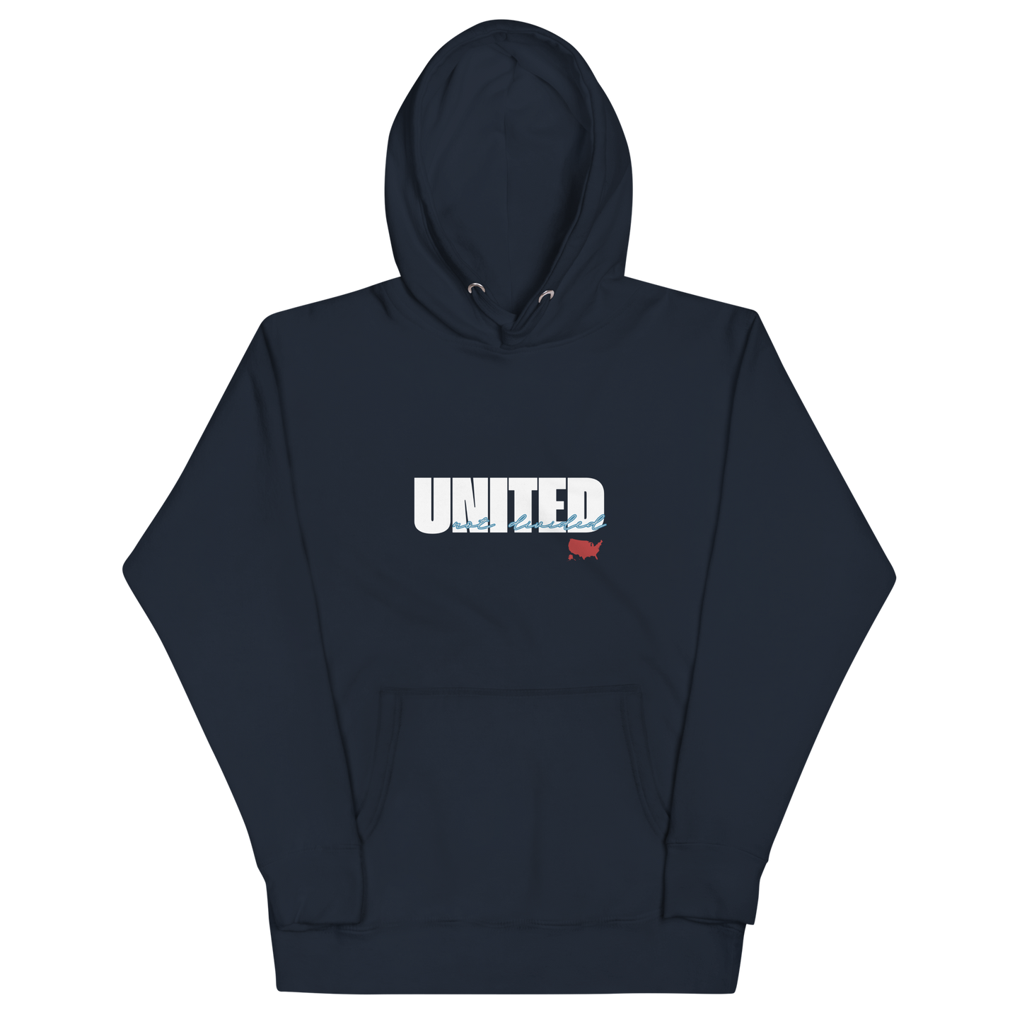 United not Divided States - Unisex Cotton - Dark Coloured Hoodie